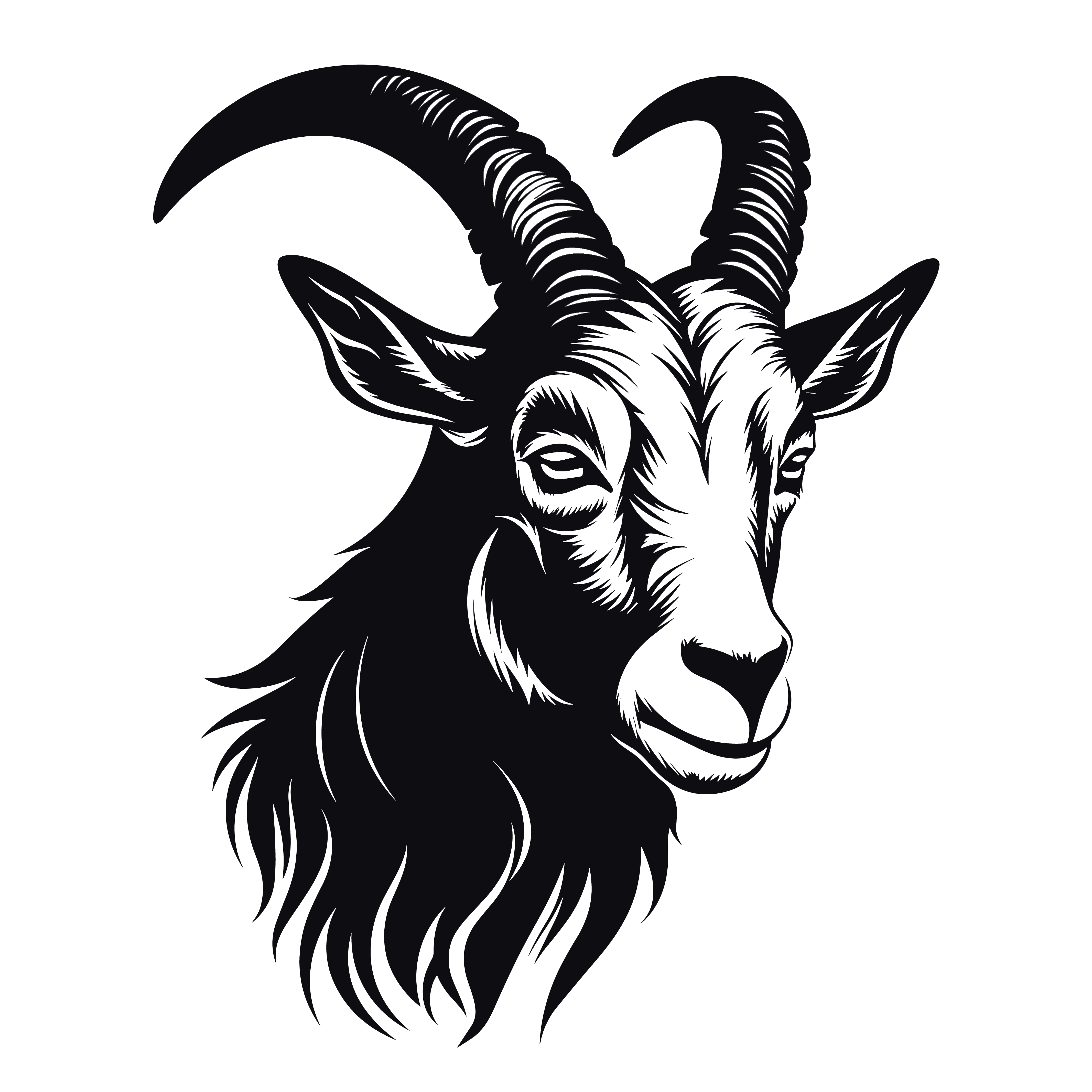 Large Zodiac Goat Wall Decal Art - Thumbnail 5