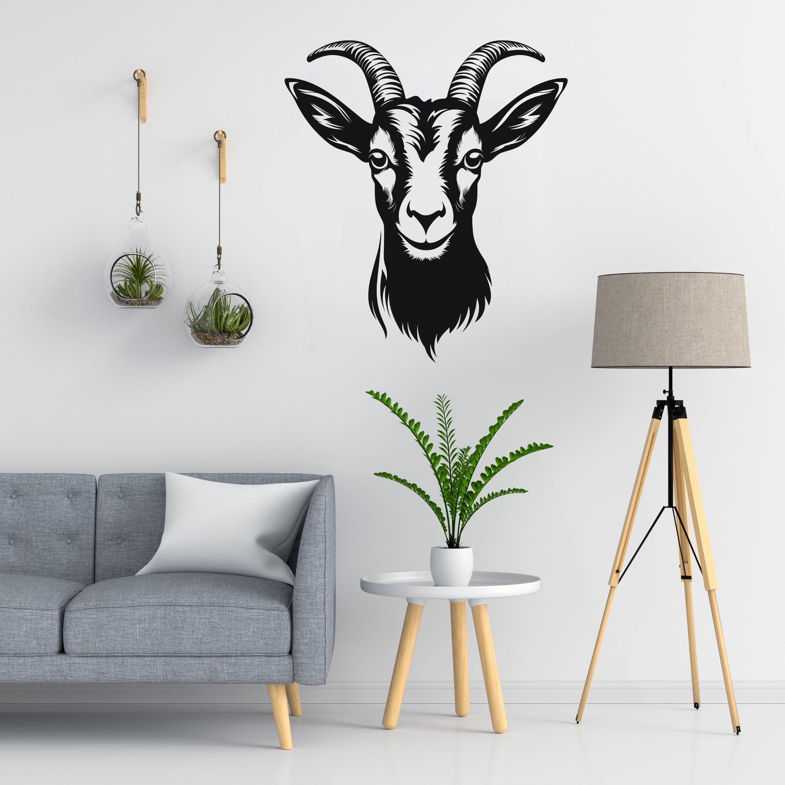 Vinyl Goat Wall Sticker Decal - Thumbnail 2