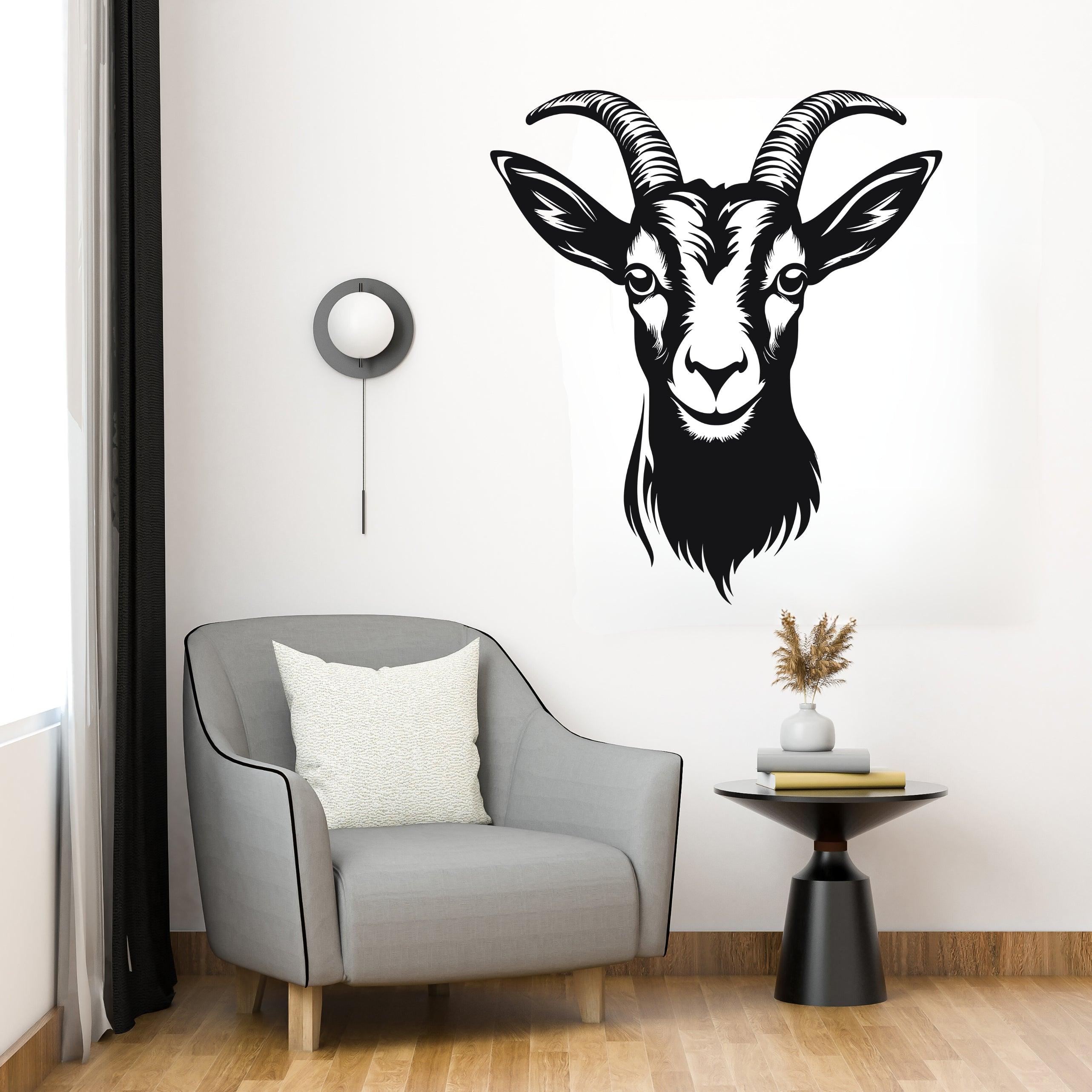 Vinyl Goat Wall Sticker Decal - Thumbnail 3