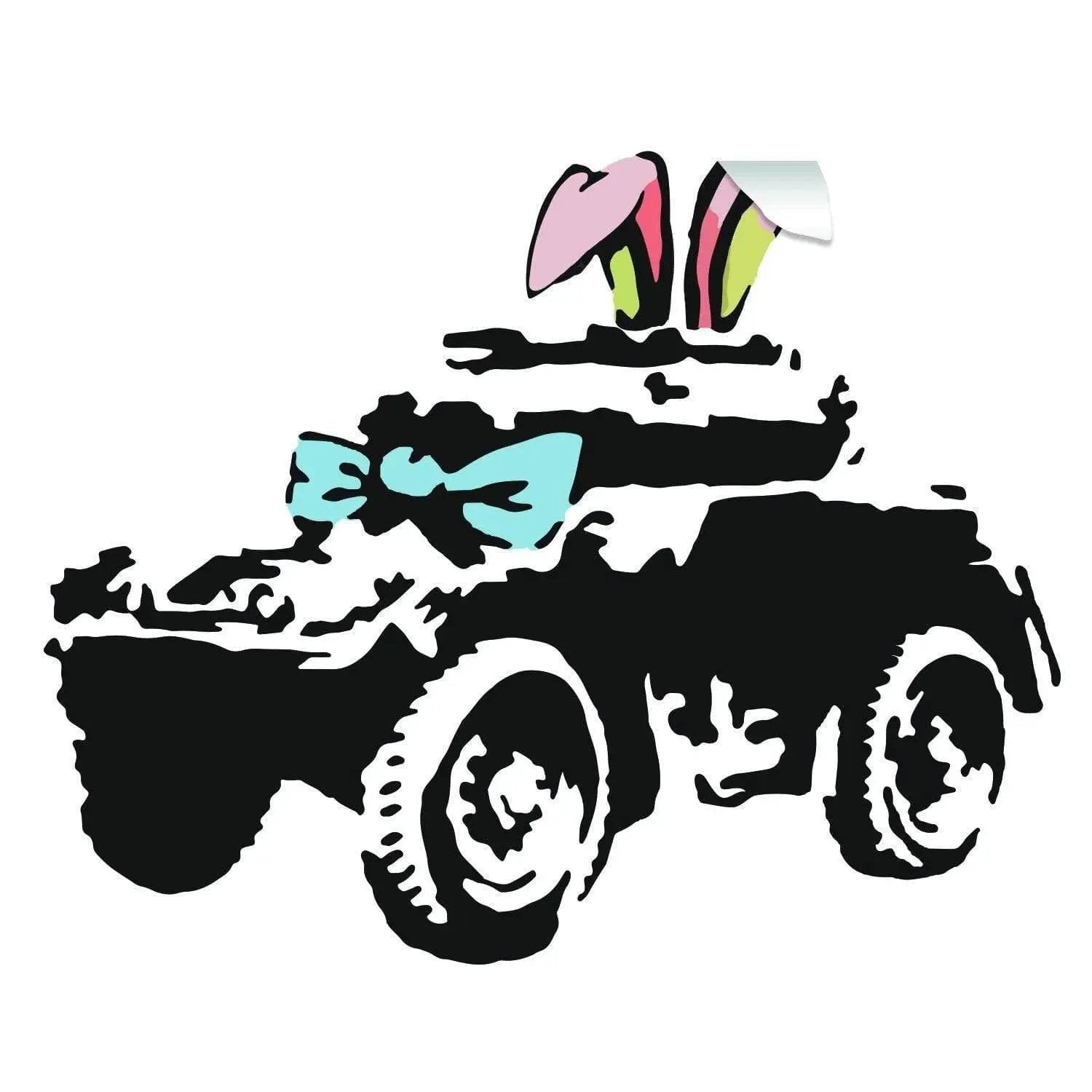 Banksy Armoured Car Wall Art Sticker - Thumbnail 3