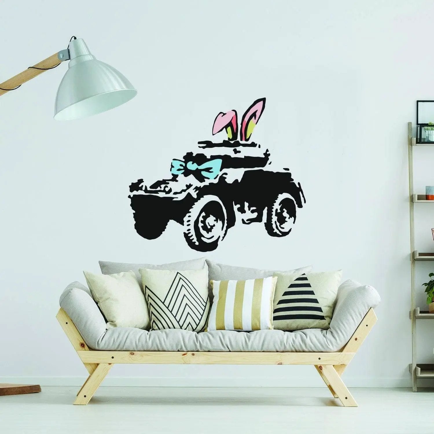Banksy Armoured Car Wall Art Sticker