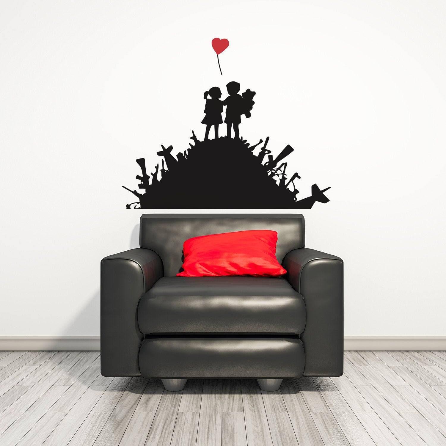 Urban Design Wall Decal – Artistic & Contemporary Wall Adhesive Art - Thumbnail 4