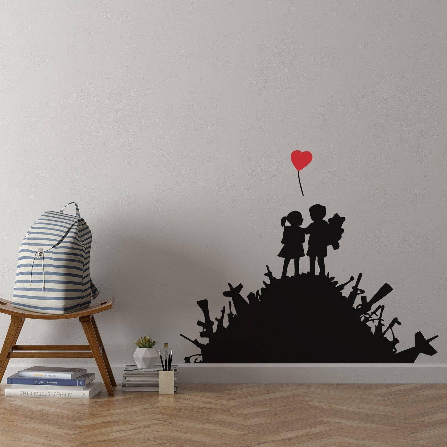 Urban Design Wall Decal – Artistic & Contemporary Wall Adhesive Art - Thumbnail 3