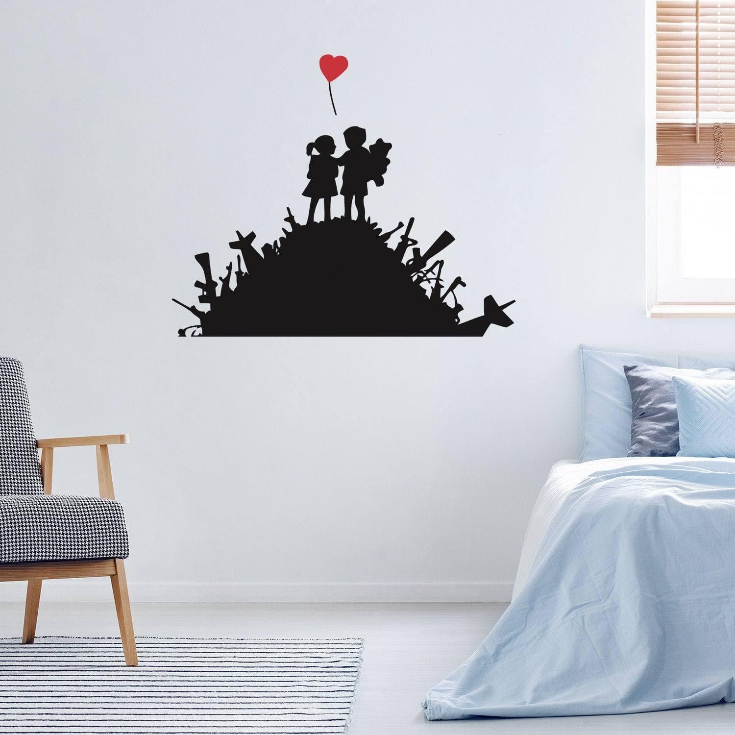Urban Design Wall Decal – Artistic & Contemporary Wall Adhesive Art - Thumbnail 5