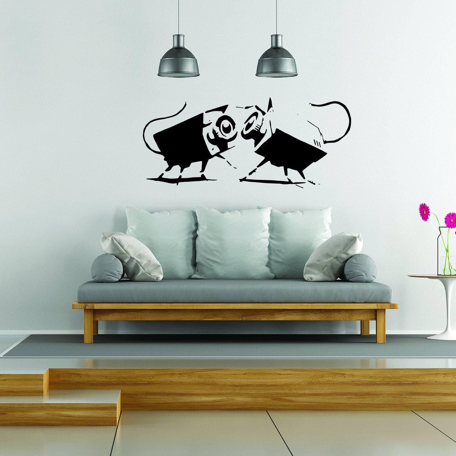 Banksy CCTV Wall Art Vinyl Sticker - Thumbnail 3