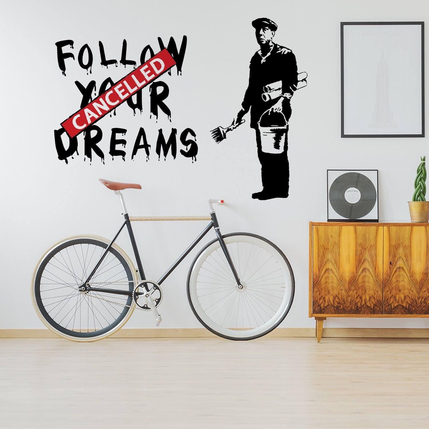 Urban Dreams Wall Decal - Inspiring Street Art Sticker - Thumbnail 3