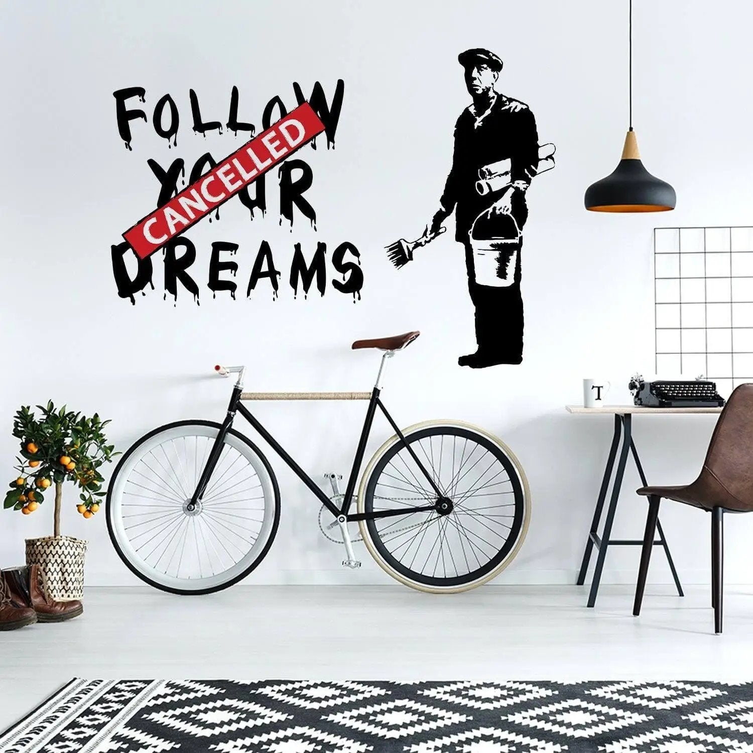 Urban Dreams Wall Decal - Inspiring Street Art Sticker - Thumbnail 5