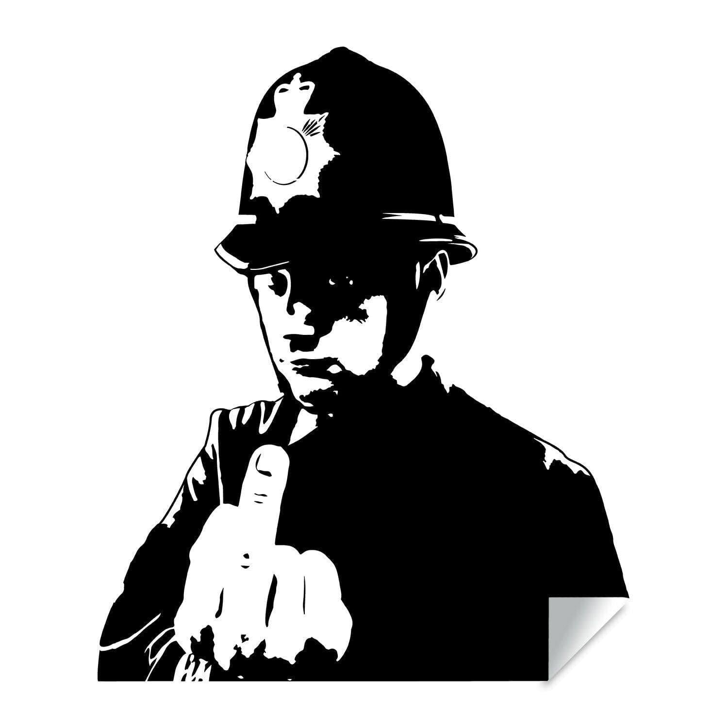 Urban Expression Scotland Yard Cop Street Art Decal - Thumbnail 3