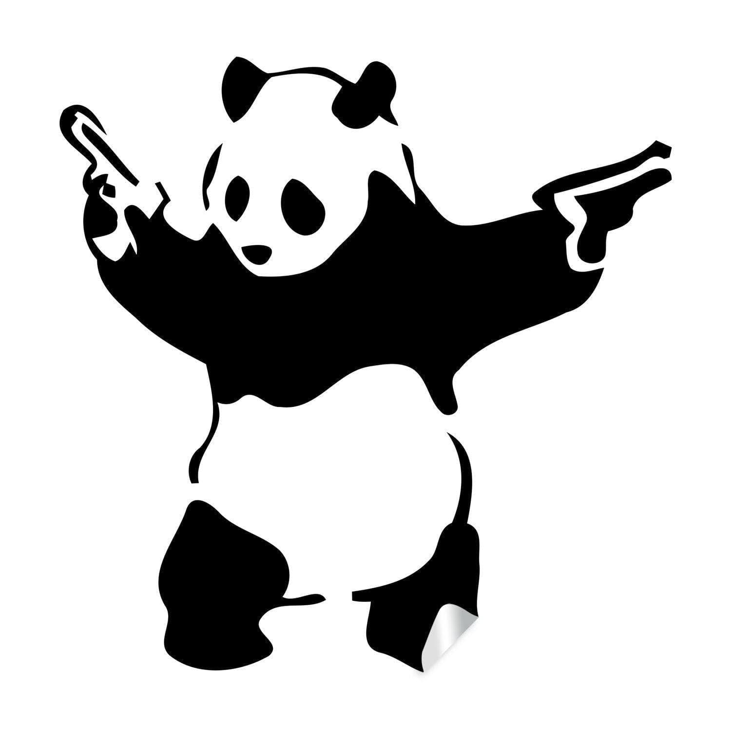 Artistic Urban Bear with Gun Wall Decal - Thumbnail 4