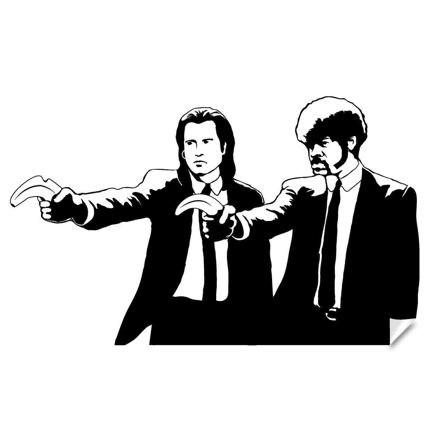 Banksy Pulp Fiction Movie Fan Wall Art Sticker - Thumbnail 3