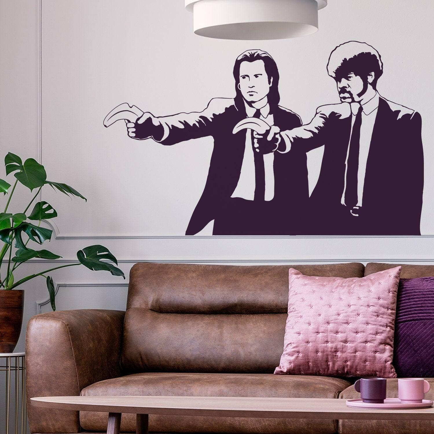 Banksy Pulp Fiction Movie Fan Wall Art Sticker - Thumbnail 4