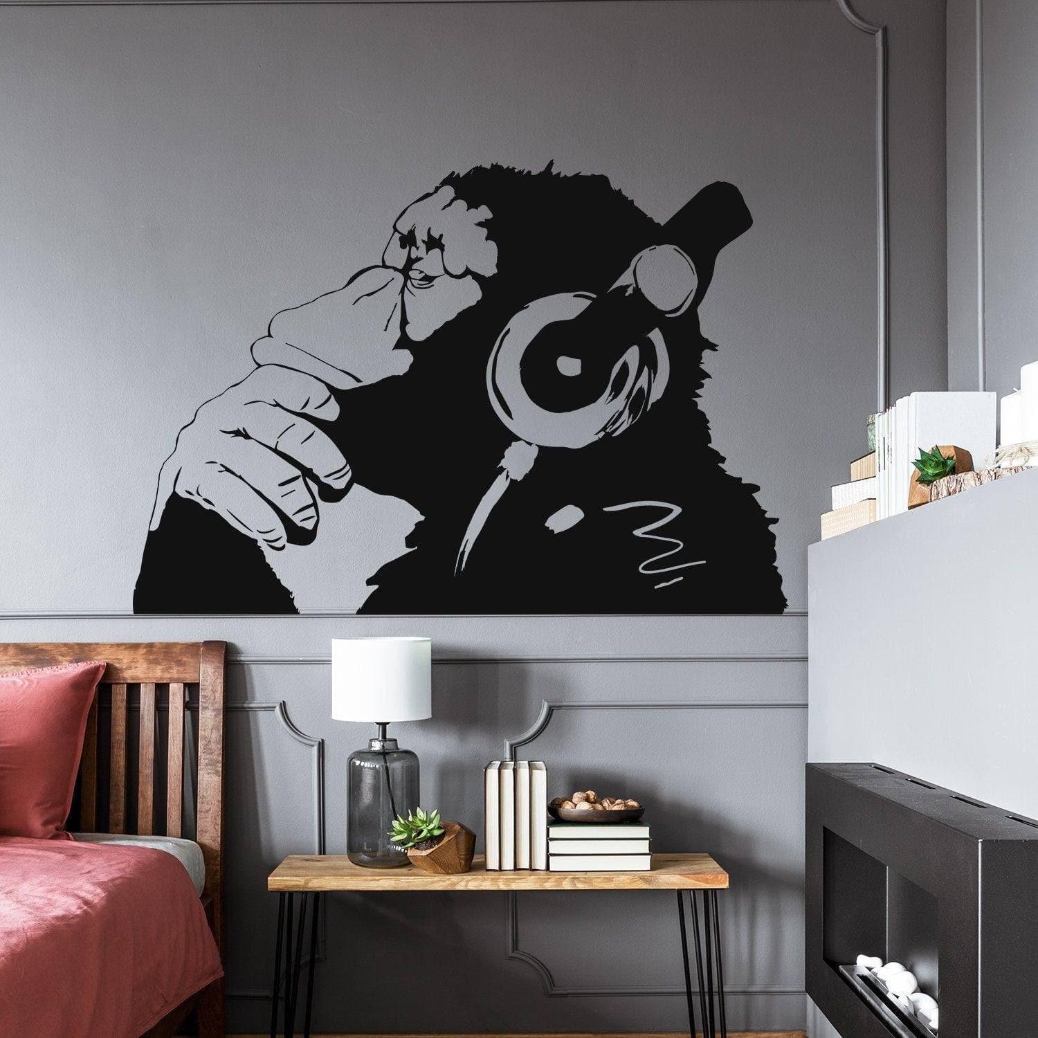 Contemplative Primate Wall Art Sticker