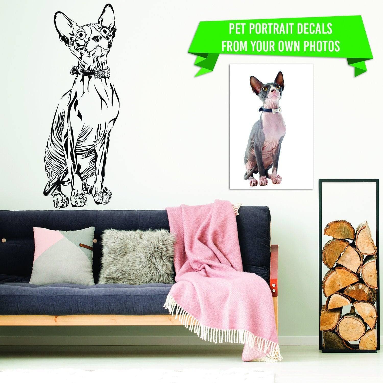 Custom Pet Artwork Wall Sticker Personalized Animal Vinyl Decal - Thumbnail 5