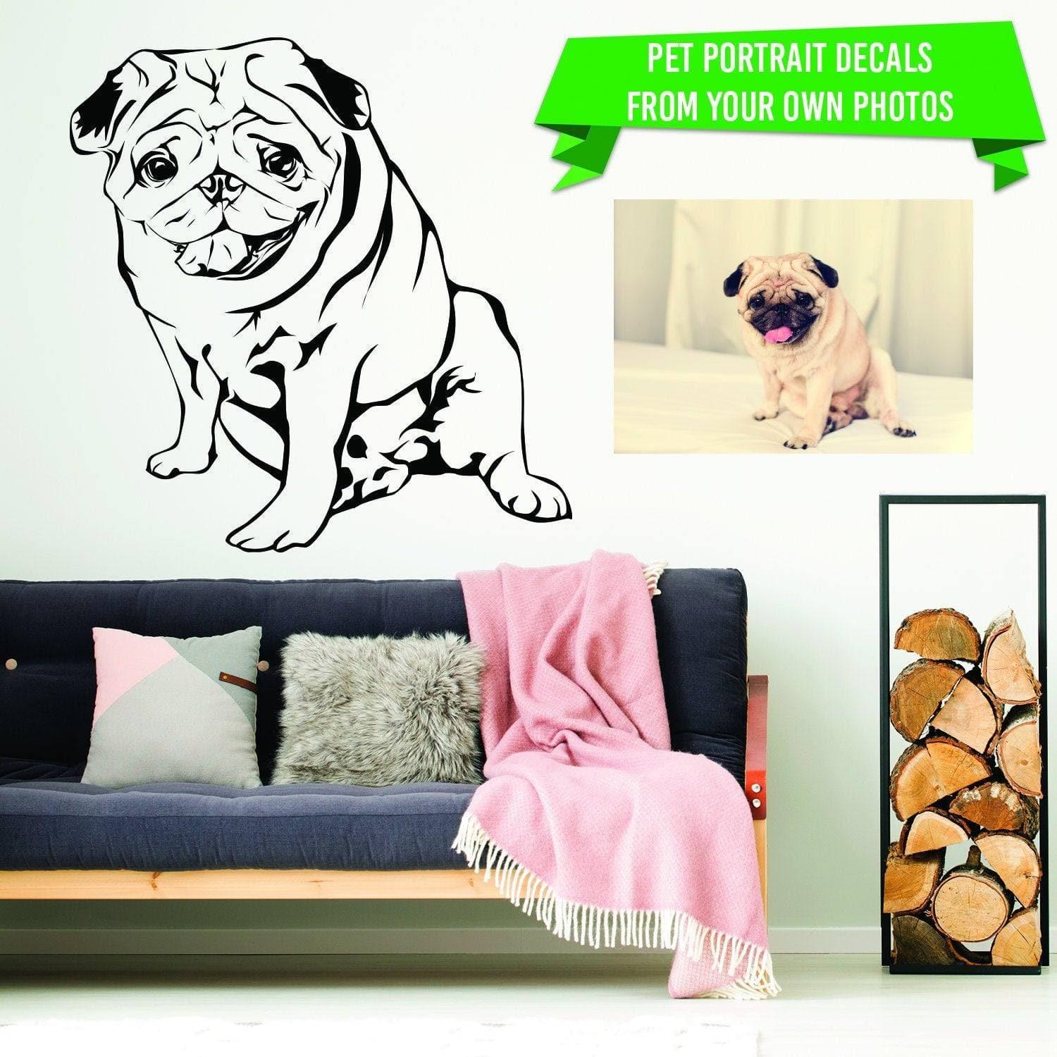 Custom Pet Portrait Vinyl Decal - Thumbnail 3