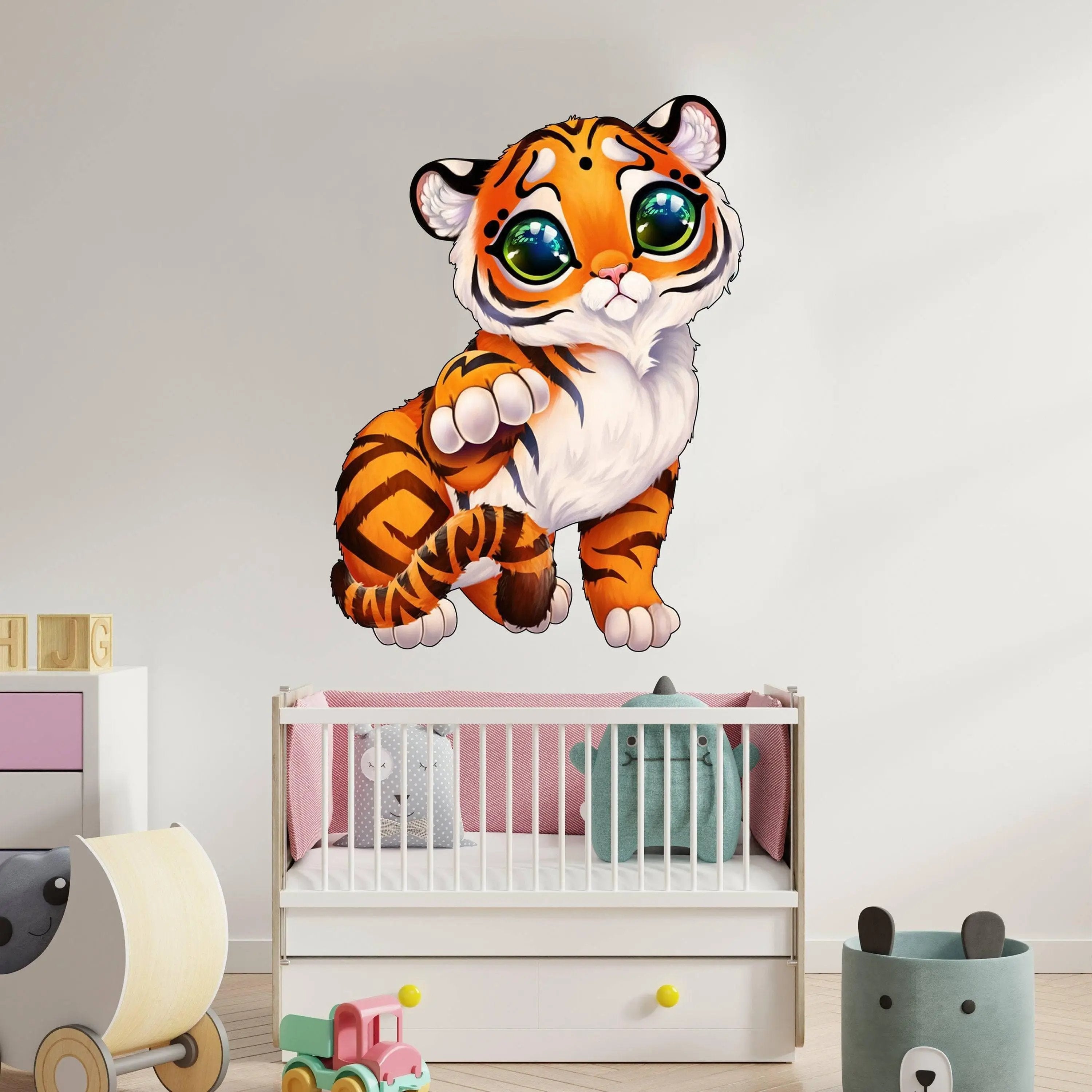 Cute Tiger Wall Sticker - Thumbnail 3