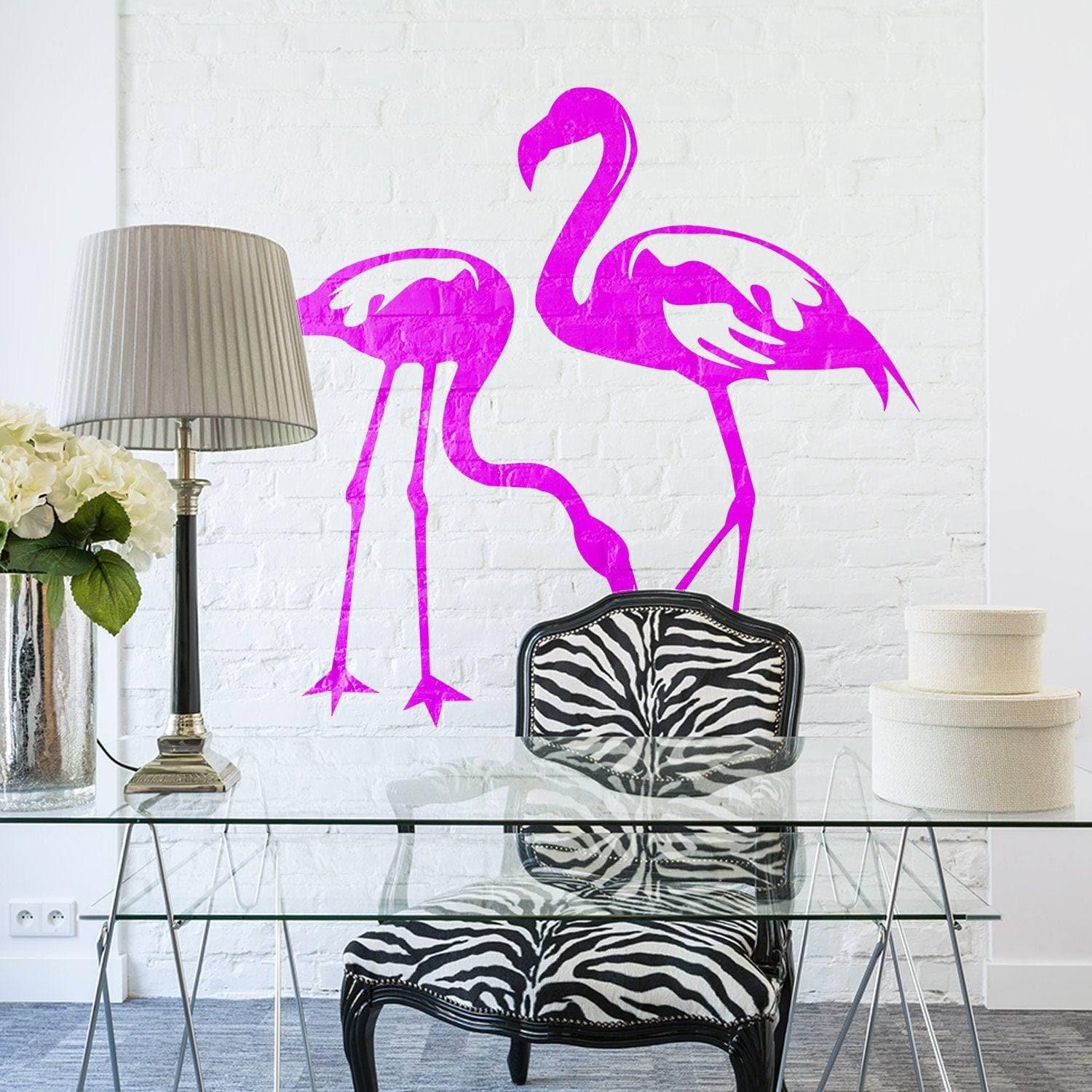 Flamingo Wall Decal Tropical Bird Vinyl Sticker - Thumbnail 2