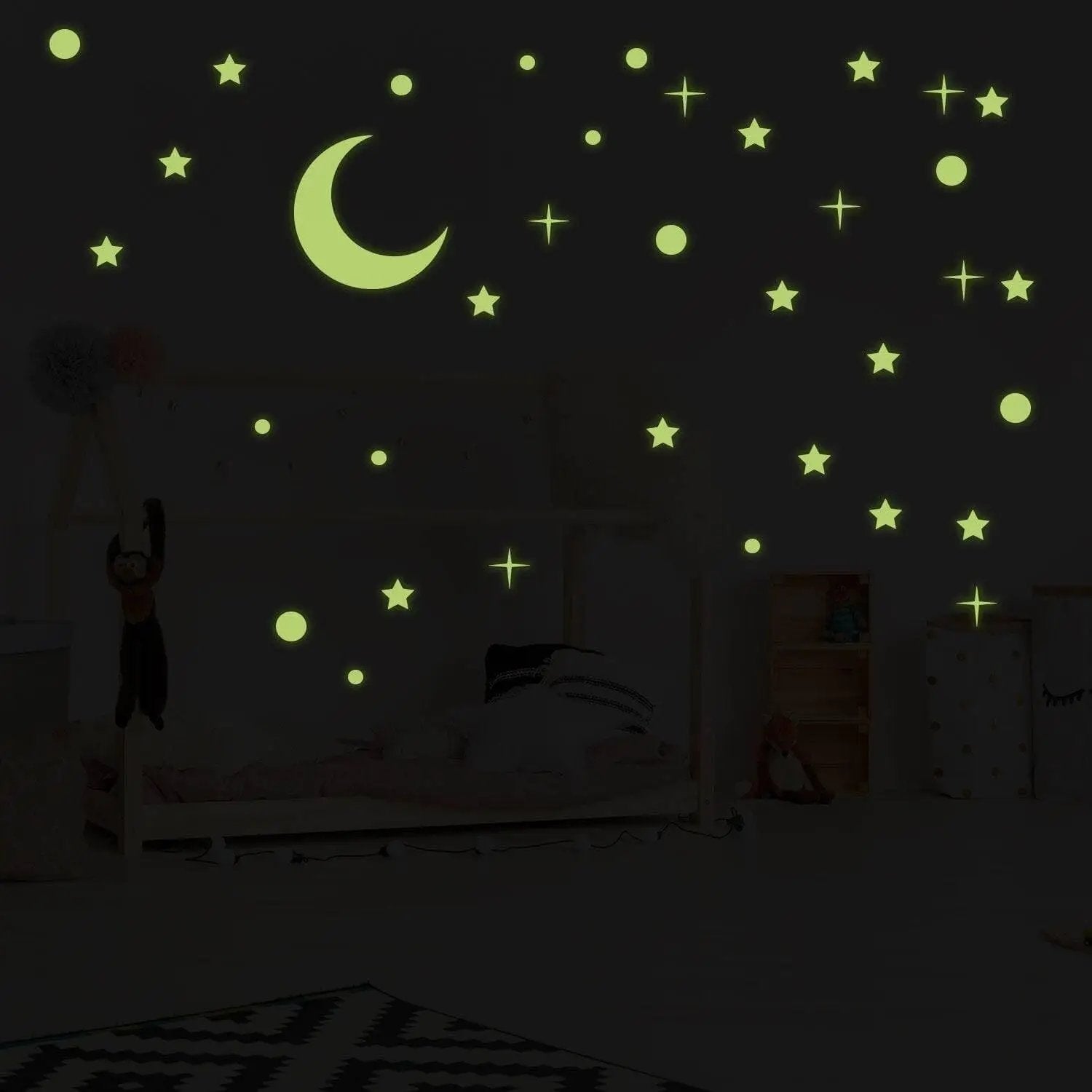 Glow in the Dark Star Stickers, Night Sky Ceiling Decals