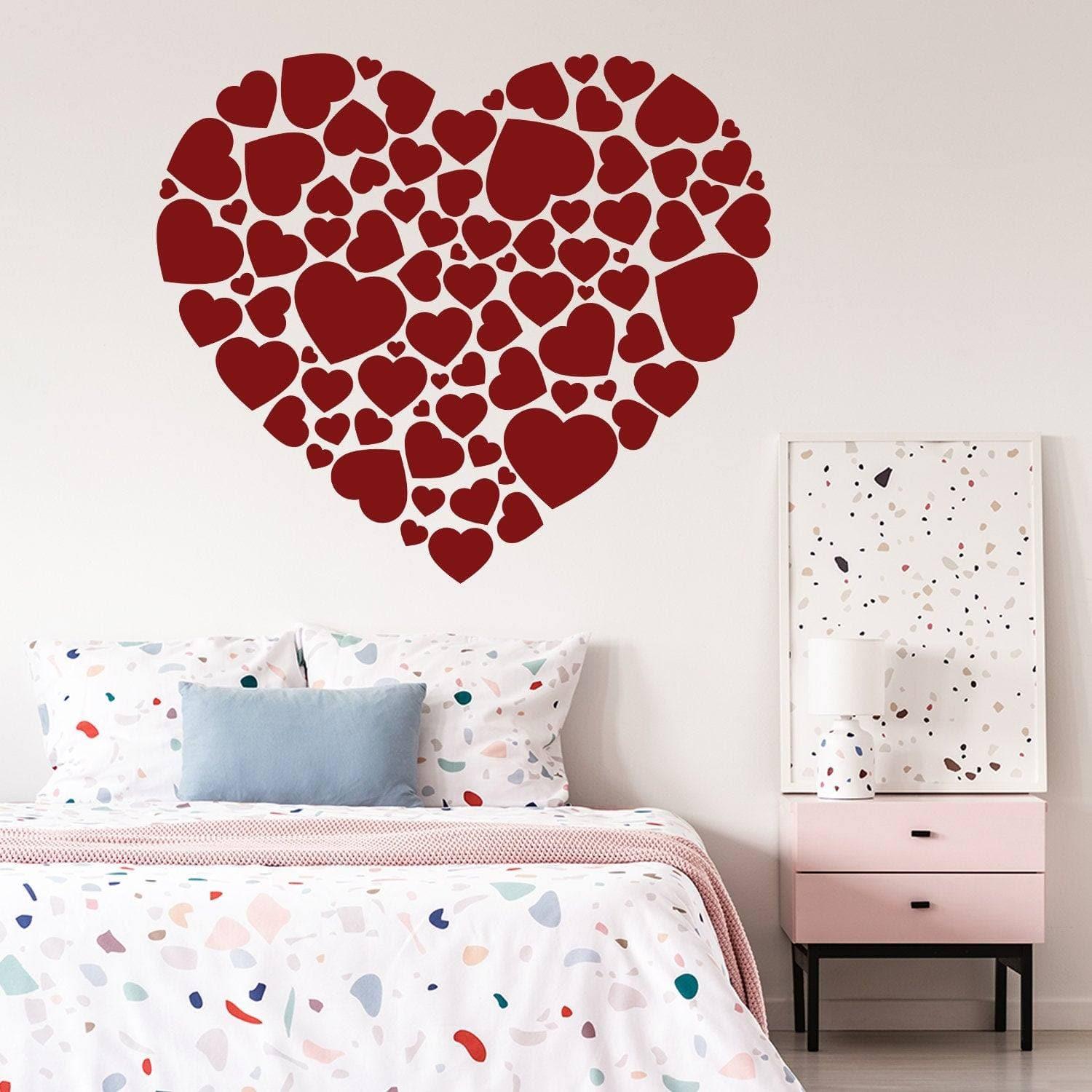 Love Heart Vinyl Sticker Set - Thumbnail 2