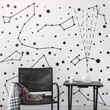 Constellations Vinyl Wall Stickers - Zodiac Star Space Ceiling Art Decals