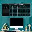 Office Calendar Chalkboard Vinyl Sticker - Editable Organizer Dry Erase Chalk Decal
