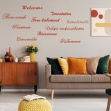 Welcome Vinyl Wall Stickers - Front Door Sign Sticker Decal