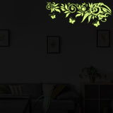Glow At Night Decal Branch Wall Sticker - Glowing Vinyl In Dark Flower The Branches