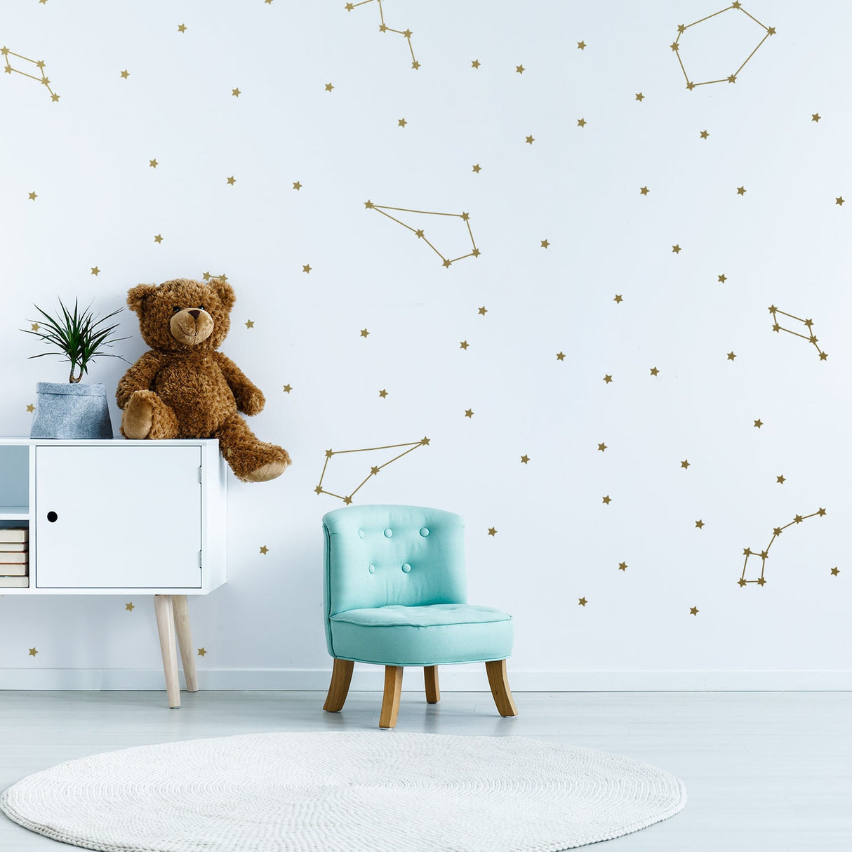 Constellations Vinyl Wall Stickers - Zodiac Star Space Ceiling Art Decals