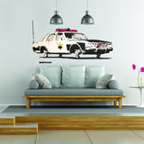 Police Car Wall Vinyl Sticker - Officer Art Mural Decal Label