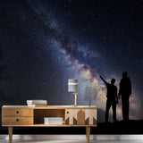 Deep Outer Space Wallpaper Art Decor Decal - 3d Galaxy Kid Nursery Room Removable Wall Sticker