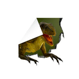 3d Dinosaurus Art Animal Hole In Wall Sticker - Vinyl Decor Broken Illusion Peel And Stick Decal