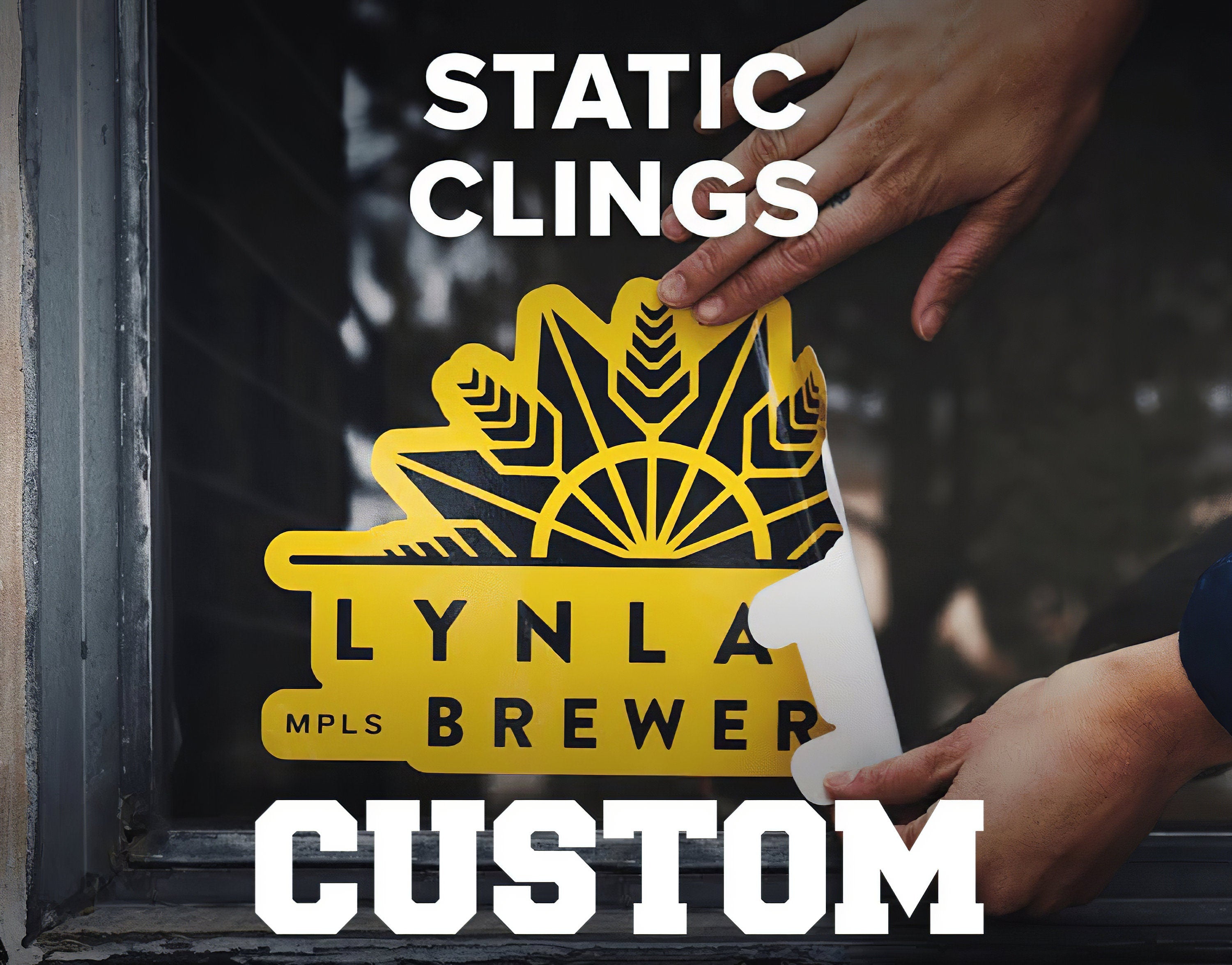 Custom Static Cling Vinyl Sticker - Thumbnail 2