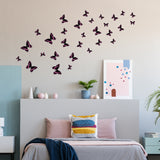 30 Butterfly Wall Decor Stickers - Art Decorations Decals For Girl Room Bedroom