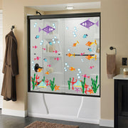 Bathroom Decor Door Vinyl Decals - Funny Bath Room Art For Shower Doors