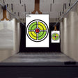 Range Shooting Targets Practice For Gun Rifle Pistol Airsoft Handgun - Large Outdoor Circle Paper Shoot Set