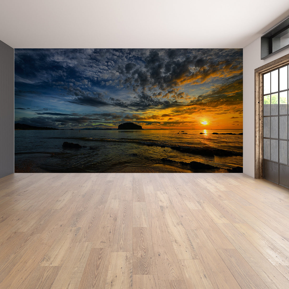 Sunset Wallpaper Decals - Peel Stick Nature Photo Self Adhesive Mural Wall Paper Decal