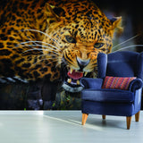 Jaguar Wallpaper Vinyl Decal Decor - Home Bedroom Peel And Stick Removable Art Wall Paper Sticker