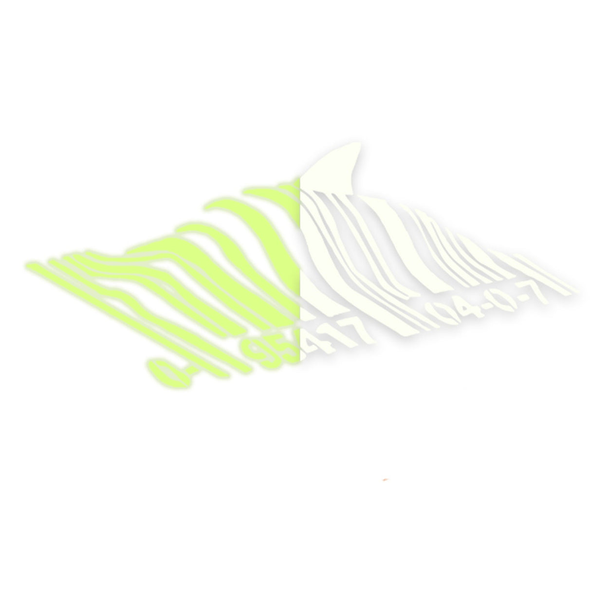 Banksy Barcode Shark Wall Vinyl Sticker - The Glow In Dark Street Art Graffiti Night Decal For Kids Room