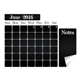 Chalkboard Wall Planner Blackboard Kitchen Sticker - Black Board Weekly Calendar Chalk Decal Monthly Week Day Meal Memo Menu Daily Organiser