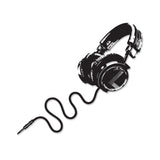 Music Wall Decal Decor - Vinyl Dj Headphones Sticker For Teen Boy Room