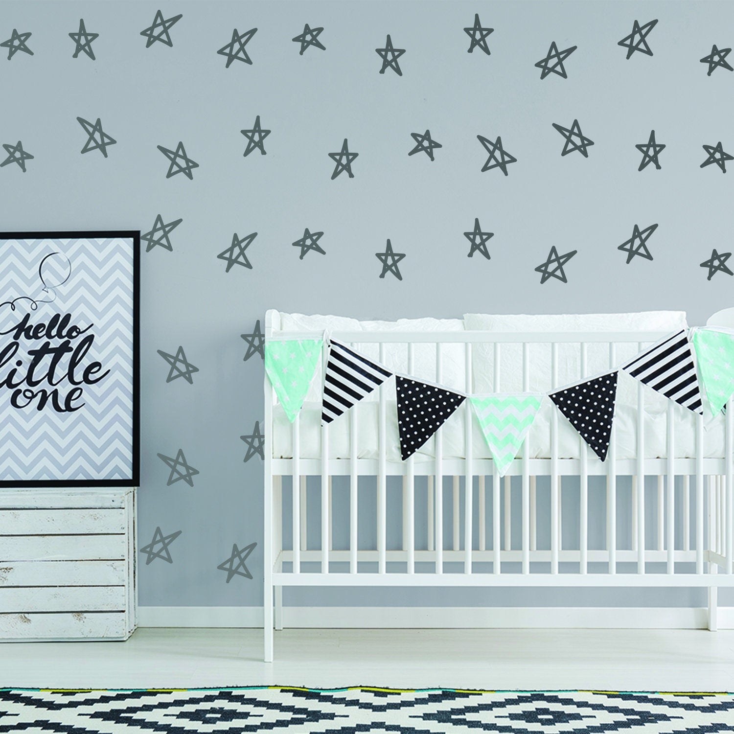 40x Stars Decor Wall Decals - Thumbnail 4