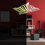 Banksy Barcode Shark Wall Vinyl Sticker - The Glow In Dark Street Art Graffiti Night Decal For Kids Room