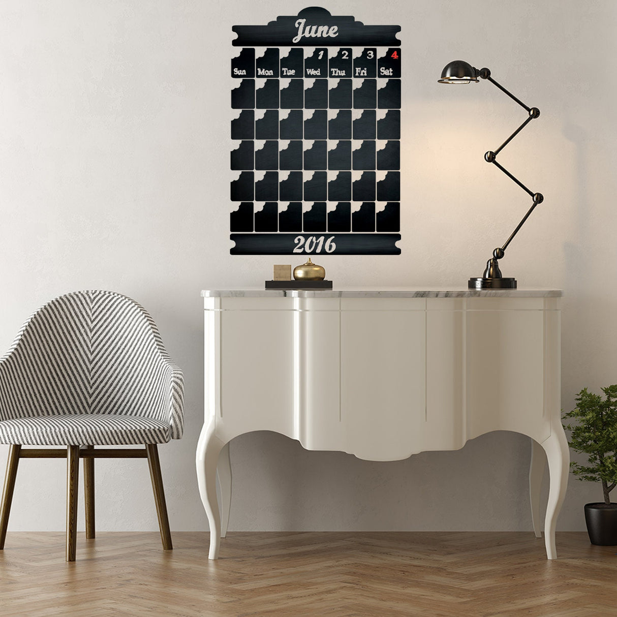 Chalkboard Wall Planner Blackboard Kitchen Sticker - Black Board Weekly Calendar Chalk Decal Monthly Week Day Meal Memo Menu Daily Organiser