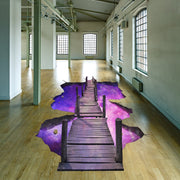 3D galaxy portal floor decal, space illusion Design 3