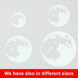 Glow In The Dark Moon Wall Sticker - Glowing Ceiling Decal For Kid Room Bedroom The Light Decor