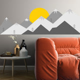 Mountain Wall Decal - Mountains Vinyl Sticker Decor For Nursery Baby Kid Boy Room