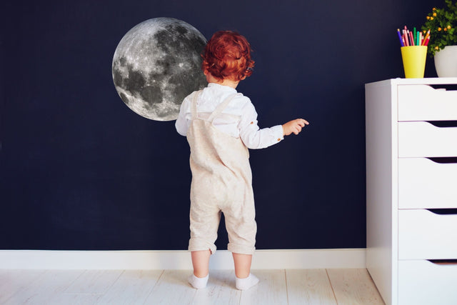 Full Moon Wall Sticker - Moon Back Phase Decal