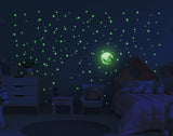 The Glowing Moon Decal - Glow In The Dark Stars Stickers