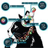 Thinking Cat Sticker - Inspired by Banksy Art Vinyl Dj Baksy Wall Decal