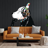 Thinking Dog Sticker - Inspired by Banksy Art Vinyl Dj Baksy Wall Decal