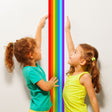 Rainbow Stripe Sticker - Birthday Party Border Strip Vinyl Decal Decoration For Nursery Baby Kid